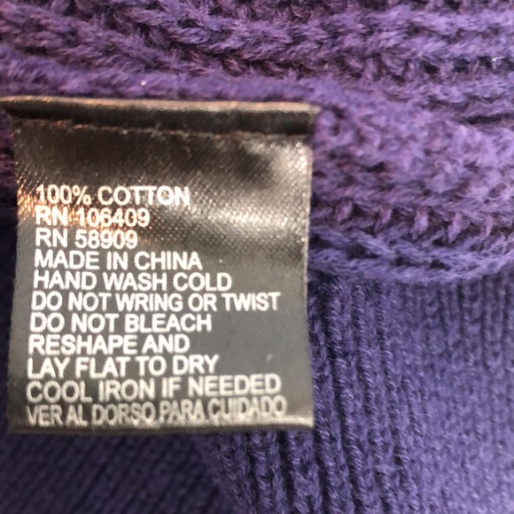 Cremieux Grommet Tie Slit Cuffs Sweater Small - Picture 6 of 11